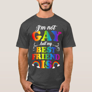Camiseta Não sou Gay, mas meu melhor amigo é LGBT