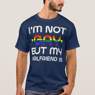 Camiseta Não Sou Gay, Mas Minha Namorada É Humor