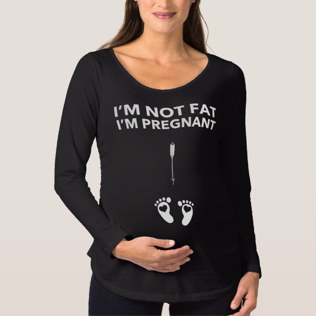 Camiseta Não sou gordo, estou grávida (Frente)