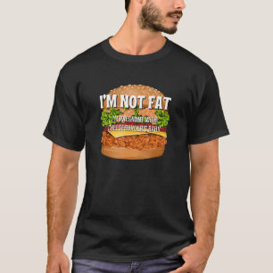 Camiseta Não sou gordo Estou grávida do bebê de Cheeseburge
