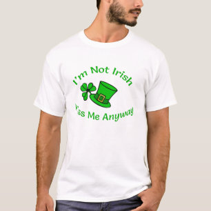 Camiseta Não sou irlandês Beije-me de qualquer forma, Gear 