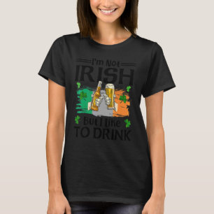 Camiseta Não sou irlandês, mas gosto de beber Rua de cervej