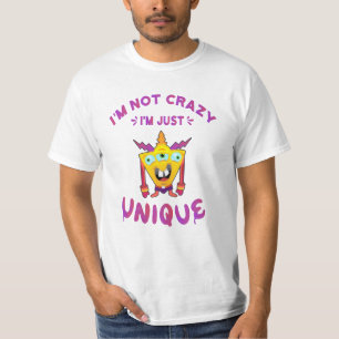 Camiseta Não sou louco, sou único