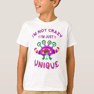Camiseta Não sou louco, sou único