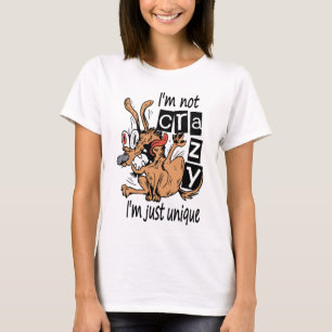 Camiseta Não sou louco, sou único, Cão Estranho