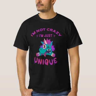 Camiseta Não sou louco, sou único, Mad Unicorn