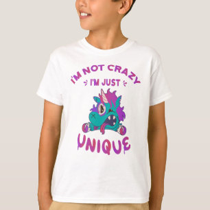 Camiseta Não sou louco, sou único, Mad Unicorn