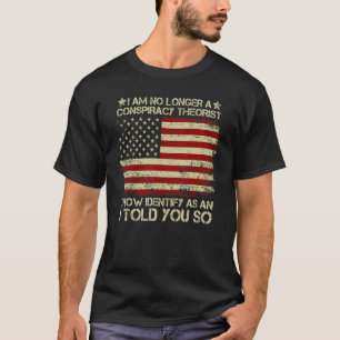 Camiseta Não sou mais teórico da conspiração