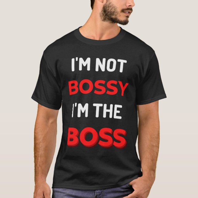 Camiseta Não sou o chefe. (Frente)