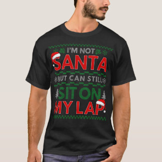 Camiseta Não sou Papai noel, mas ainda podes sentar-te no m