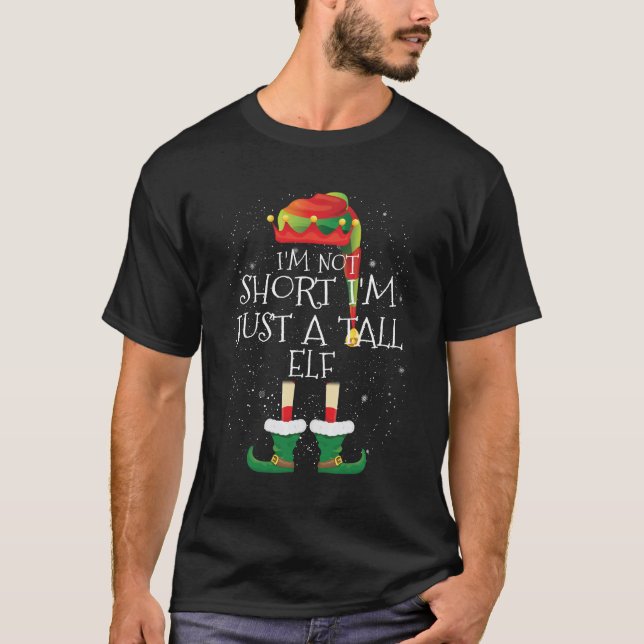 Camiseta Não sou pequeno, sou apenas um natal da família El (Frente)