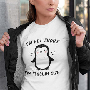 Camiseta Não sou pequeno, sou do tamanho do pinguim