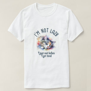 Camiseta Não sou preguiçoso