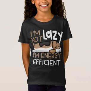 Camiseta Não sou preguiçoso, sou eficiente em energia. Cach