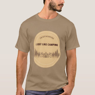 Camiseta Não sou sem-teto, eu só gosto de acampar garota