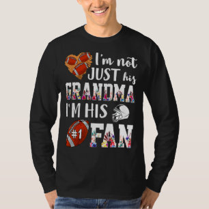 Camiseta Não sou só a avó dele. Sou o Grande Rugby Fã dele.