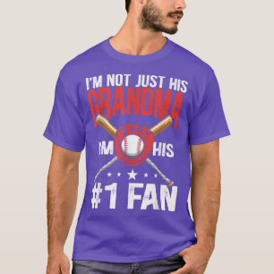 Camiseta Não sou só a avó dele, sou o seu 1 Fã Baseball Gr