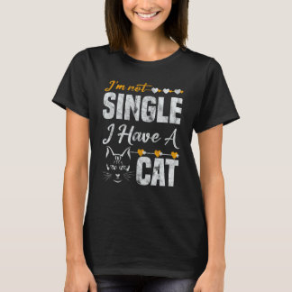 Camiseta Não sou Solteiro de ter um gato