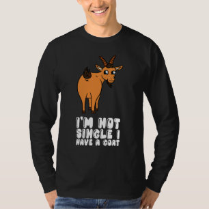 Camiseta Não Sou Solteiro Tenho Um Bode