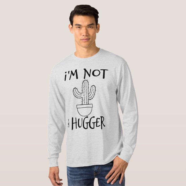 Camiseta Não sou um Cactus Engraçado. (Frente Completa)