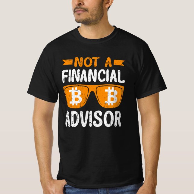 Camiseta Não sou um Conselheiro Financeiro. (Frente)