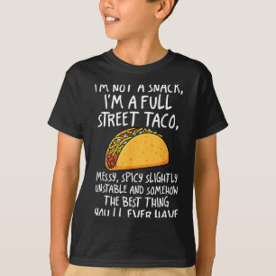 Camiseta Não Sou Um Lanche Sou Um Taco De Rua Completo Cita