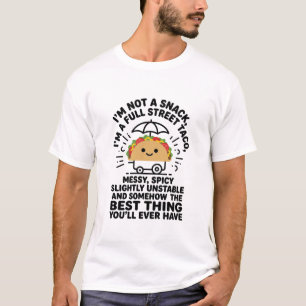 Camiseta Não Sou Um Lanche, Sou Um Taco De Rua Completo Des