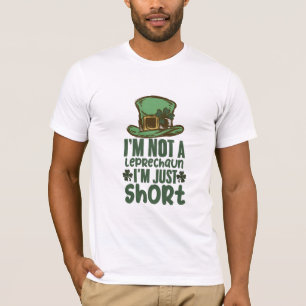 Camiseta Não Sou Um Leprechaun Só Sou Baixo Dia De São Patr
