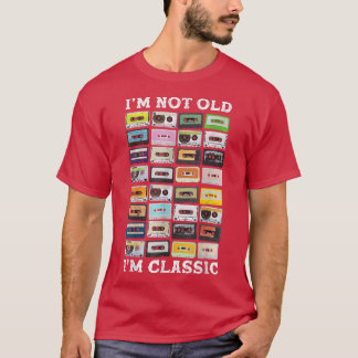 Camiseta Não sou velha cassete Mitapes. Sou clássico 198