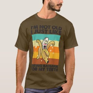 Camiseta Não sou velho, gosto de comer banana - T-S engraça