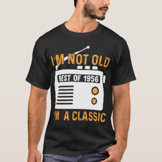 Camiseta Não sou Velho Melhor De 1956 Sou um Clássico engra