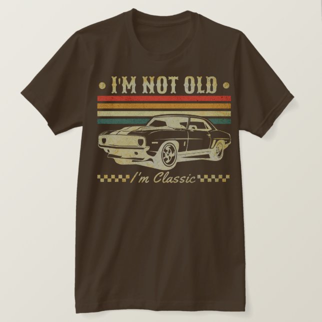 Camiseta Não sou velho, sou clássico (Frente do Design)