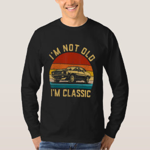 Camiseta Não Sou Velho Sou Clássico Carro Retro Vintage Hom