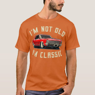 Camiseta Não sou velho sou clássico Carro vintage família