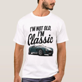 Camiseta Não sou velho, sou clássico Vintage Humor Design