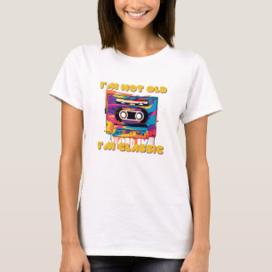 Camiseta Não sou velho, sou clássico, wpap, cassete