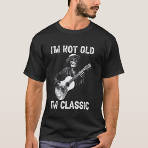 Camiseta Não Sou Velho Sou Guitarrista Clássico Aniversário