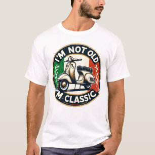 Camiseta Não Sou Velho Sou Moto Scooter Clássico