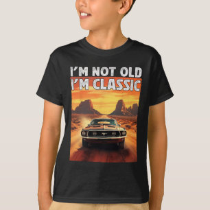 Camiseta Não sou velho, sou um carro clic Carro de aniversá