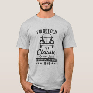 CAMISETA NÃO SOU VELHO, SOU UM CLÁSSICO 1970