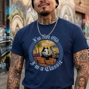 Camiseta Não sou velho, sou um clássico felix