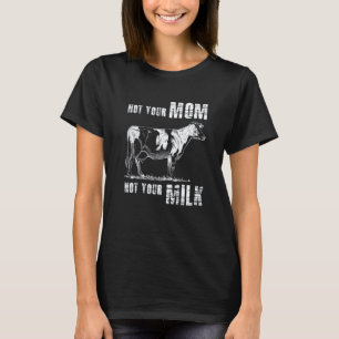 Camiseta Não Sua Mãe Não Seu Leite Vegana Amante de Animais
