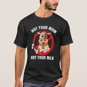 Camiseta Não Sua Mãe Não Seu Leite Vegetariano Retro Vegano