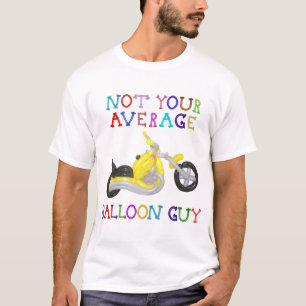 Camiseta Não sua motocicleta média do balão da cara do
