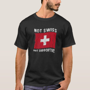 Camiseta Não Suíça, Mas Inspiração Nacional de Bandeira Apo
