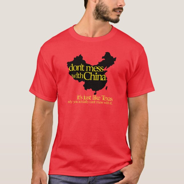 Camiseta Não suje com China (Frente)