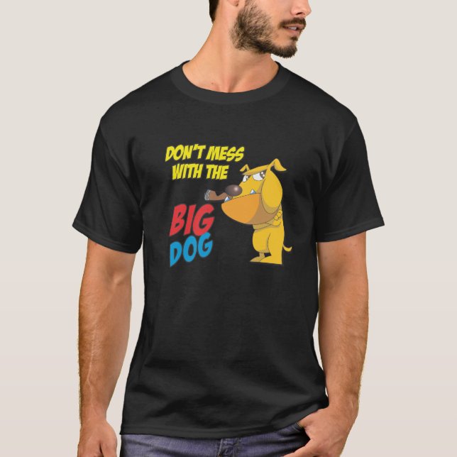 Camiseta Não suje com o t-shirt grande do cão (Frente)