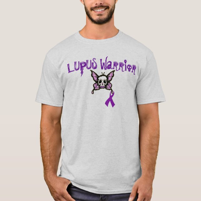 Camiseta Não suje com um guerreiro do lúpus (Frente)