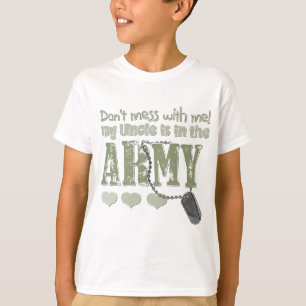 Camiseta Não suje comigo que meu tio está no exército