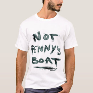 Camiseta Não T das citações do barco da moeda de um centavo